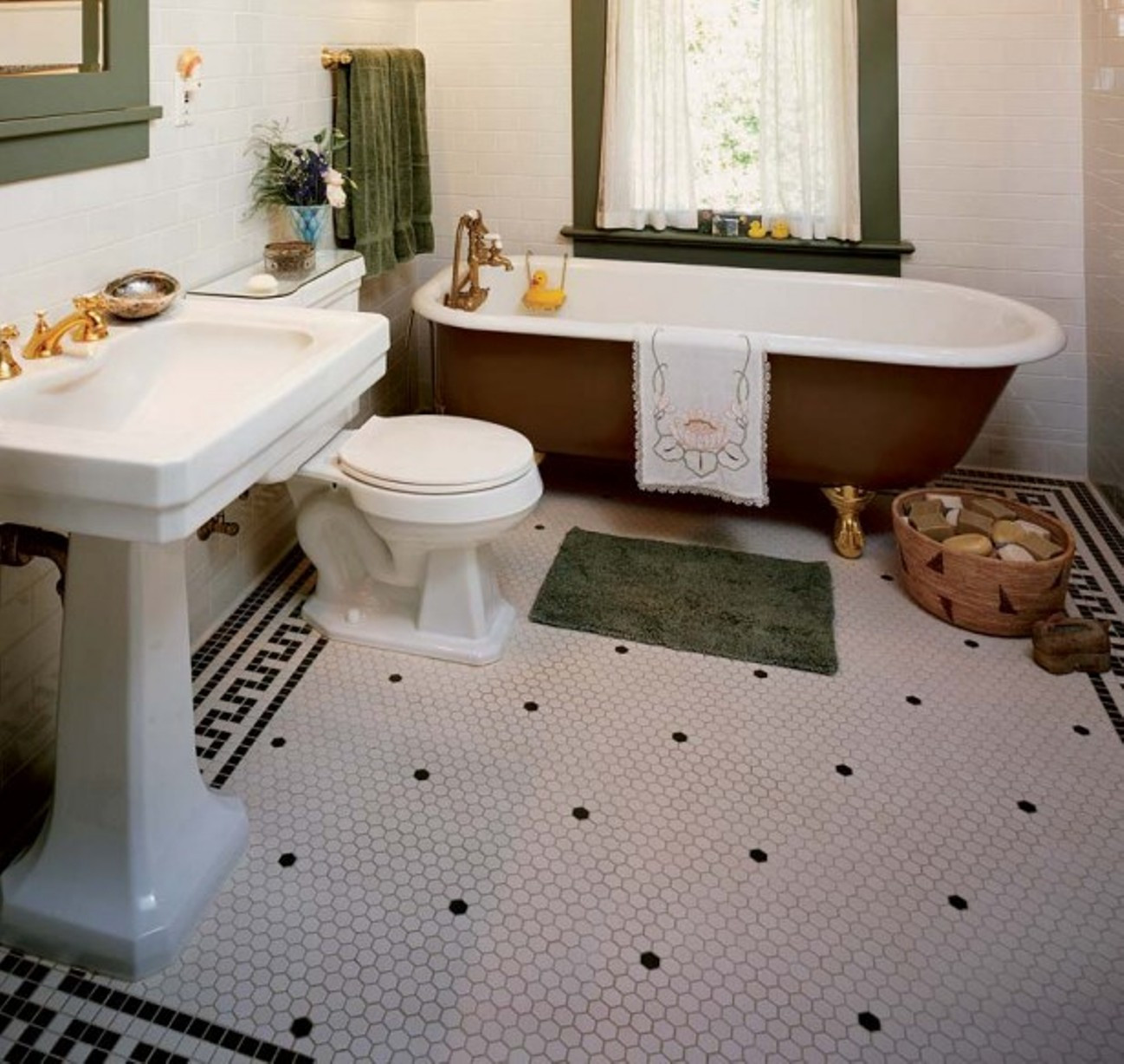Bathroom Tiles Floor
 30 Ideas on using hex tiles for bathroom floors
