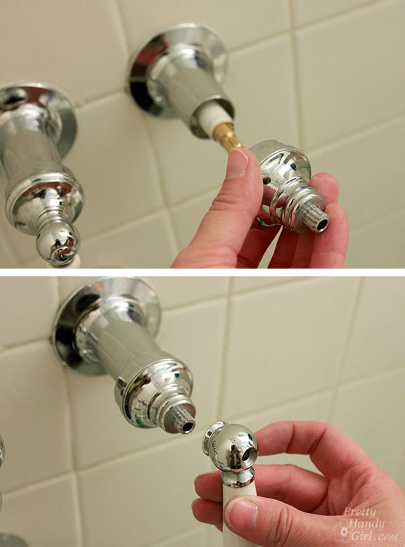 Bathroom Tub Faucet Leaking
 How to Repair a Leaky Shower or Tub Faucet Pretty Handy Girl