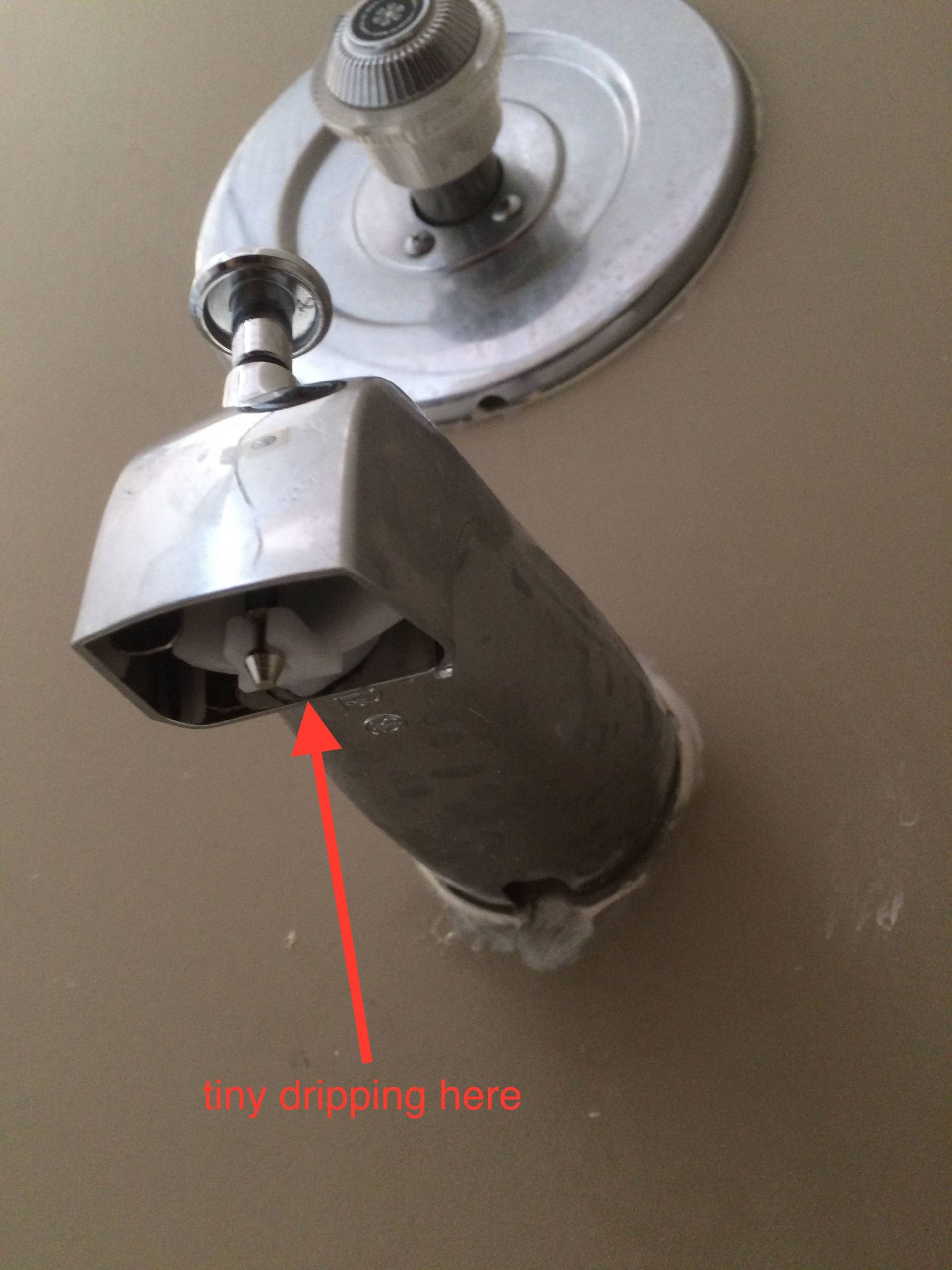 Bathroom Tub Faucet Leaking
 plumbing Bath tub spout still drips a little after