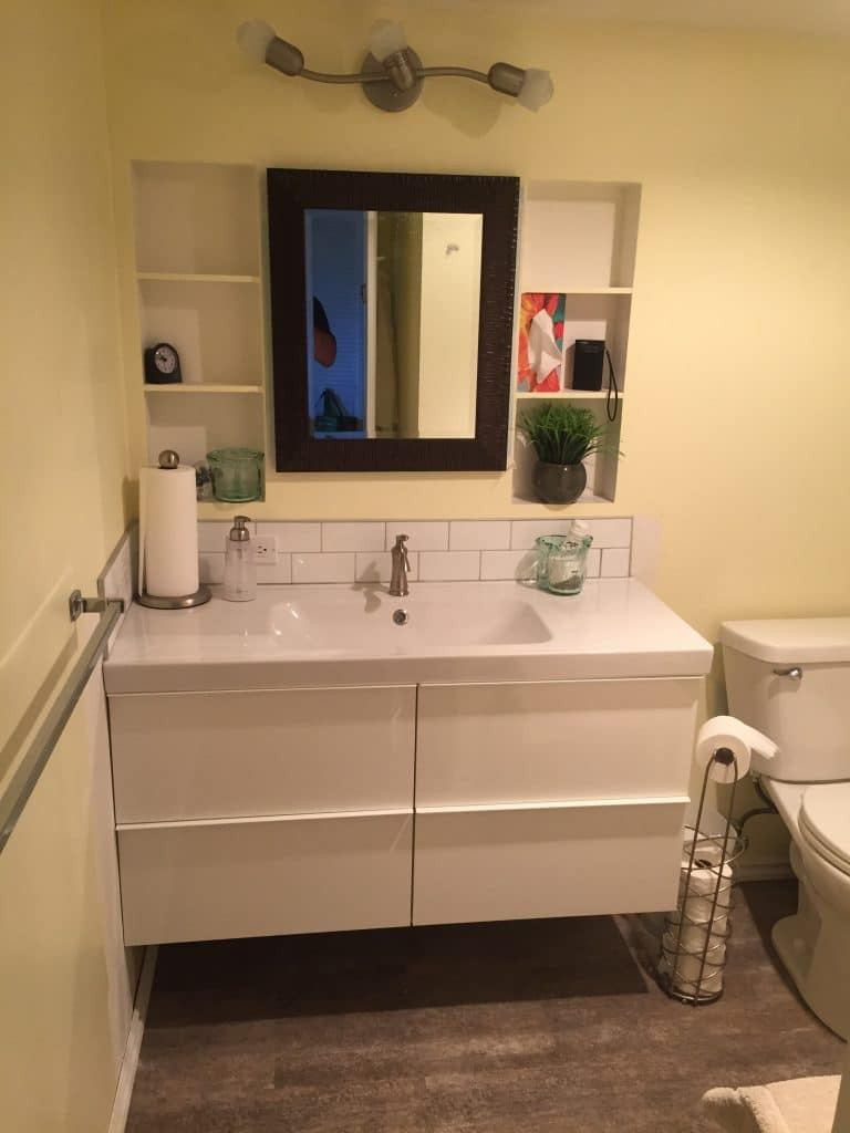 Bathroom Vanities Ikea
 IKEA Sektion Kitchen Cabinets as Bathroom Vanities Easy