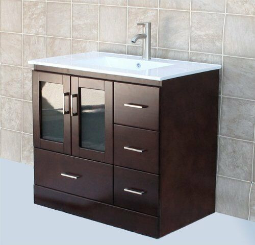 Bathroom Vanity 36 Inches Wide
 36" Bathroom Vanity 36 inch Cabinet Ceramic Top Sink