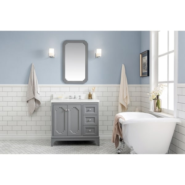 Bathroom Vanity 36 Inches Wide
 Shop 36 Inch Wide Single Sink Quartz Carrara Bathroom