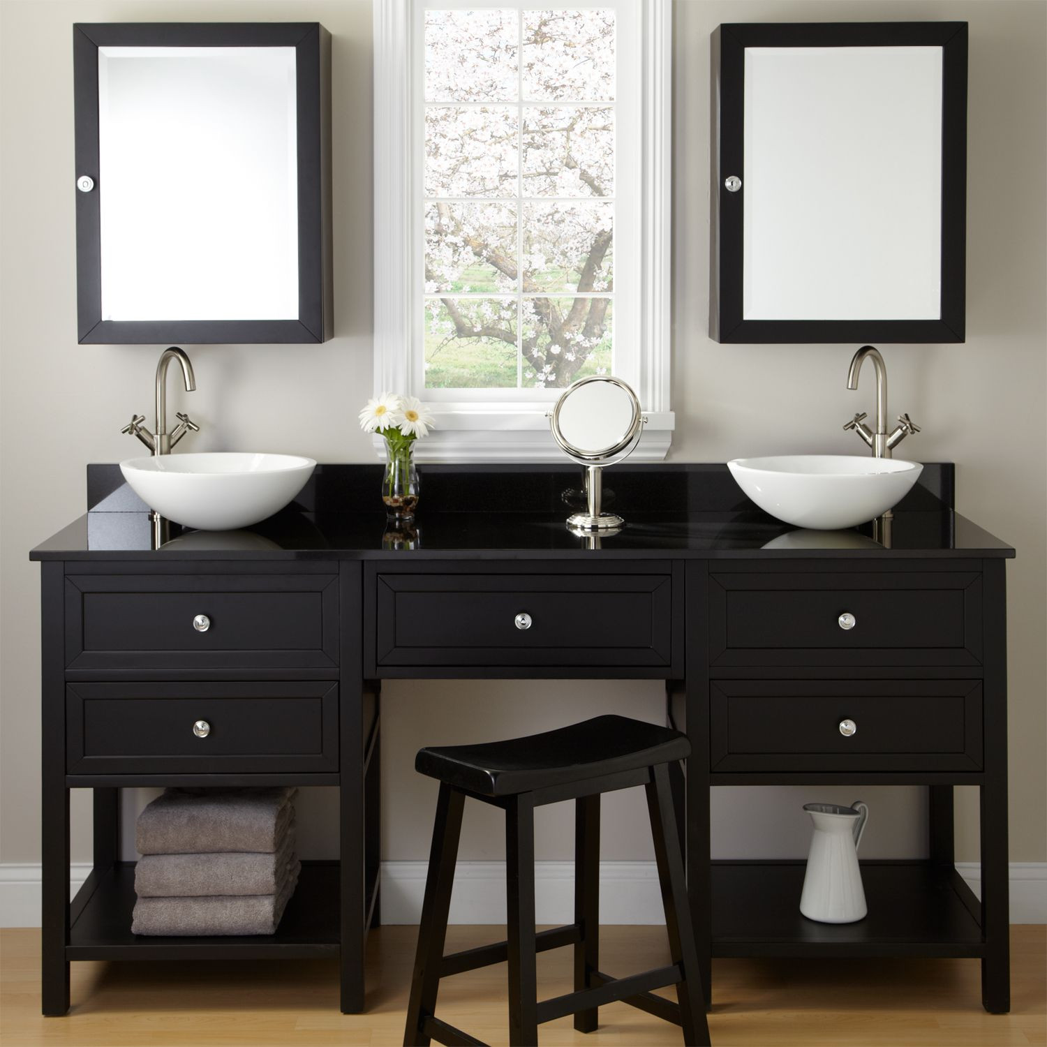 Bathroom Vanity Bowls
 Black Bathroom Vanity Achieving the Finest Classy Accent