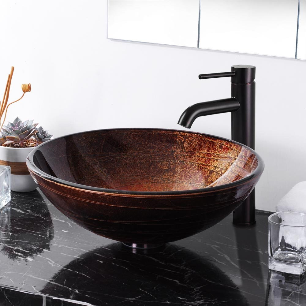 Bathroom Vanity Bowls
 Sink Bowl Basin Spa Modern Bathroom Round Artistic