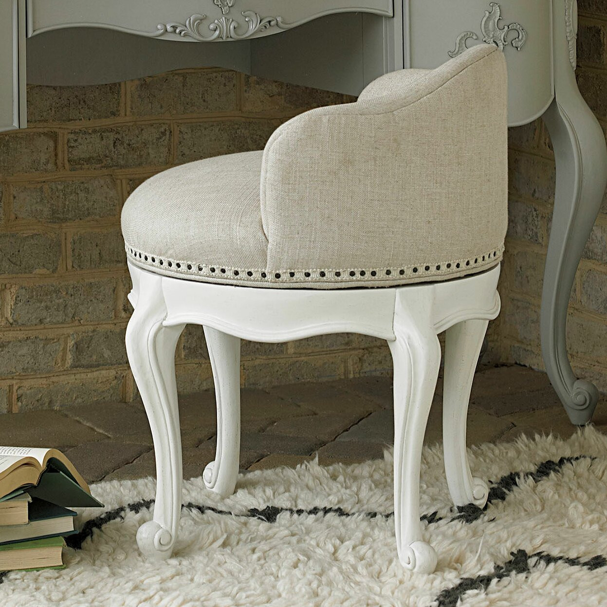 Bathroom Vanity Chair
 SmartStuff Furniture Bellamy Swivel Vanity Seat & Reviews