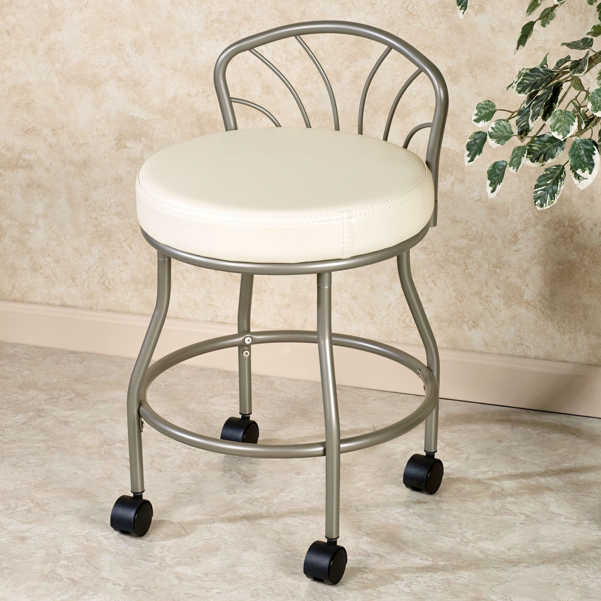 Bathroom Vanity Chair
 Rolling Vanity Stool – HomesFeed
