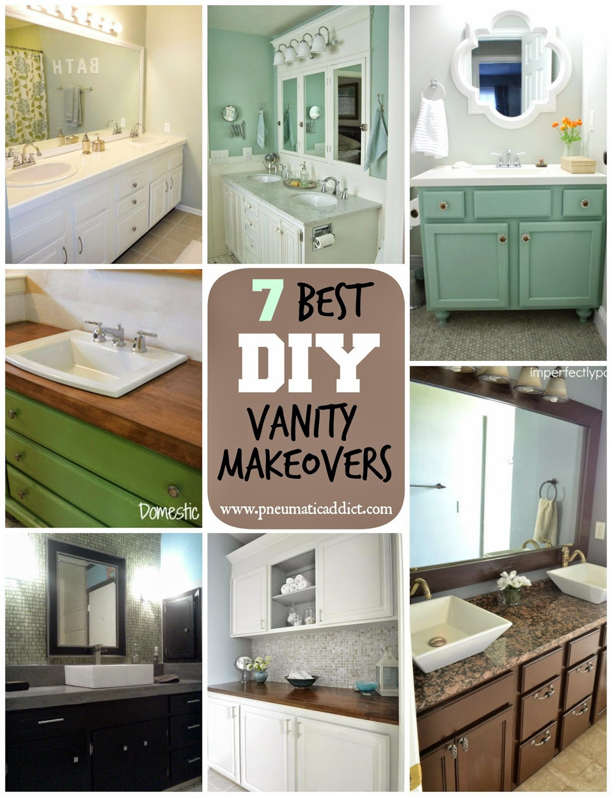 Bathroom Vanity Makeover Ideas
 7 Best DIY Bathroom Vanity Makeovers