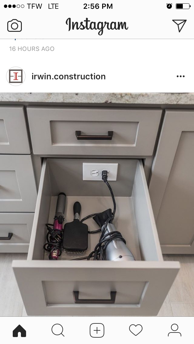 Bathroom Vanity Outlet
 Want Electrical outlet in vanity drawer