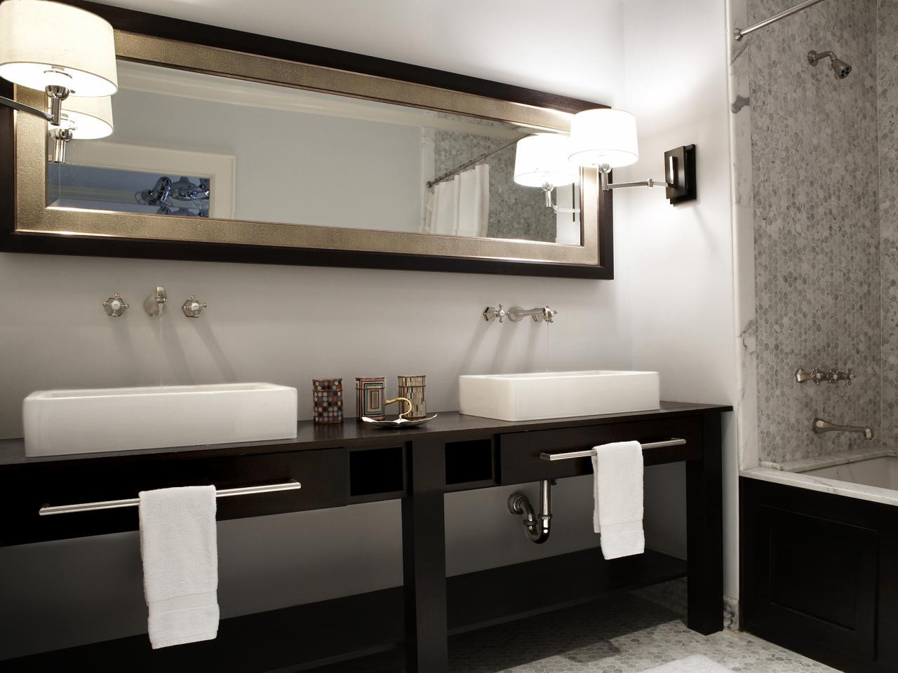 Bathroom Vanity With Mirror
 Decorative Bathroom Vanity Mirrors in Elegant Bathroom