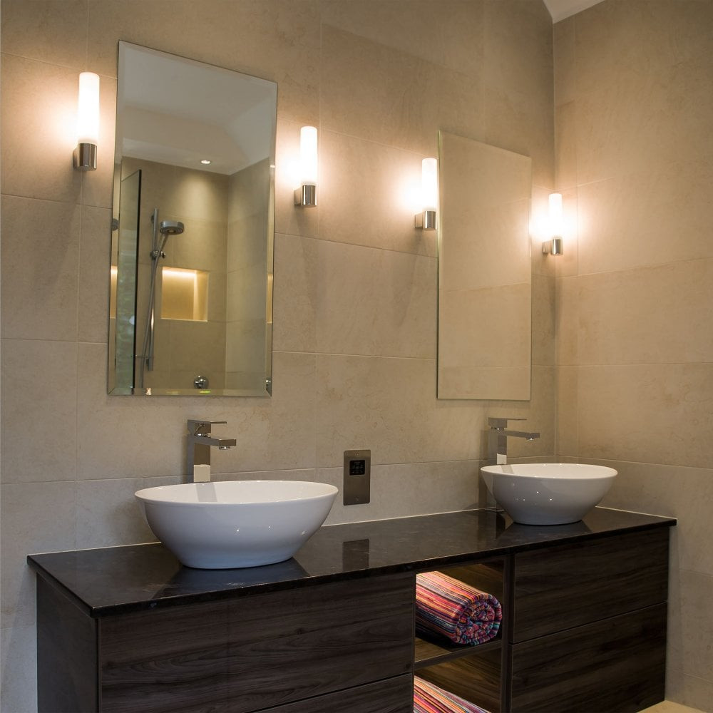 Bathroom Wall Fixtures
 Bari Bathroom Wall Light By glassdomain