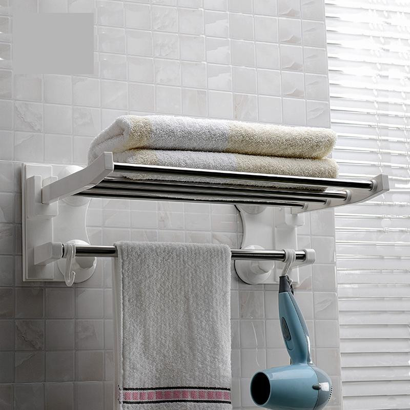 Bathroom Wall Rack
 40CM Bathroom Wall Mounted Towel Rack Standing Foldable