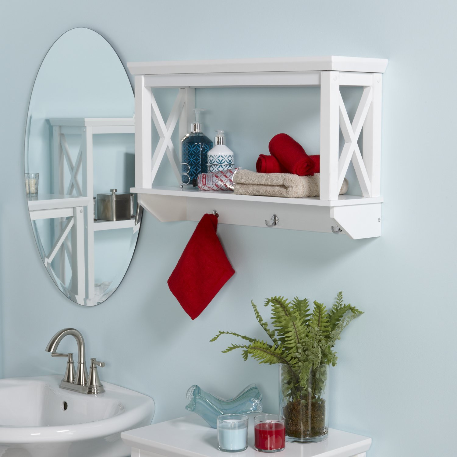 Bathroom Wall Rack
 20 Best Wooden Bathroom Shelves Reviews