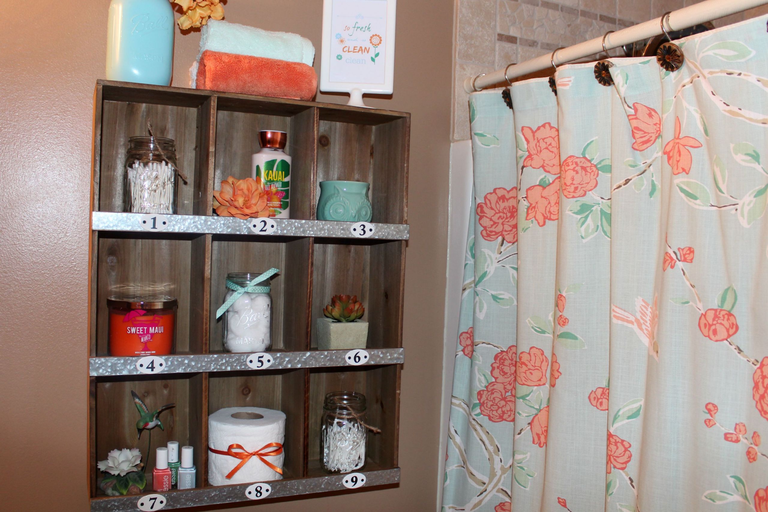 Bathroom Wall Shelves Target
 Bathroom Makeover Styled Tar Shelf – Ellery Designs
