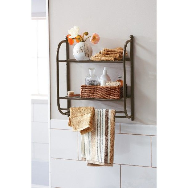 Bathroom Wall Shelves Target
 Tar Home™ Oil Rubbed Wall Shelf Bronze affordable