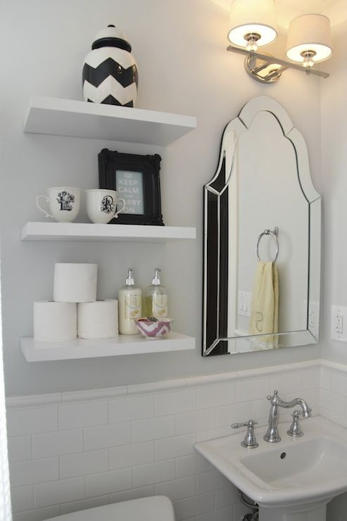 Bathroom Wall Shelves Target
 346 Living Spectacular bathroom with gray walls framing
