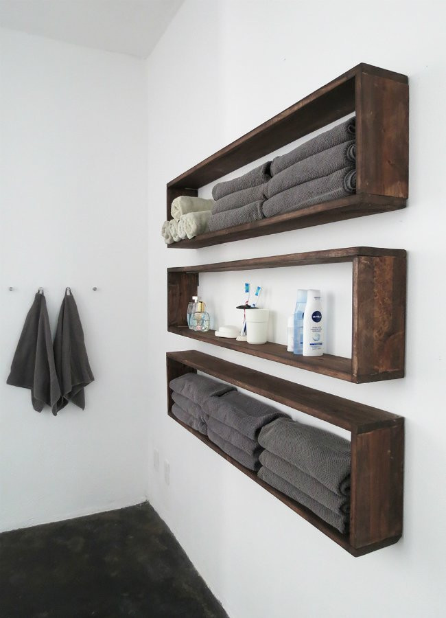 Bathroom Wall Storage Shelves
 DIY Wall Shelves in the Bathroom Tutorial Bob Vila