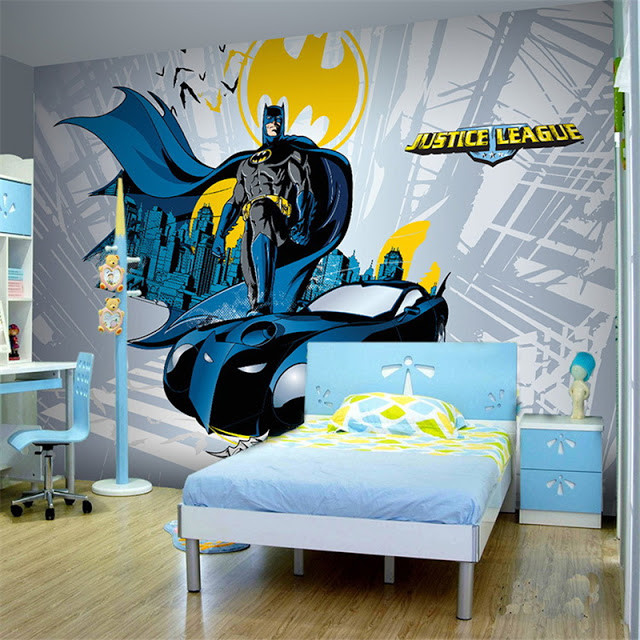 Batman Bedroom Wallpaper
 Wallmuraline Batman wall mural