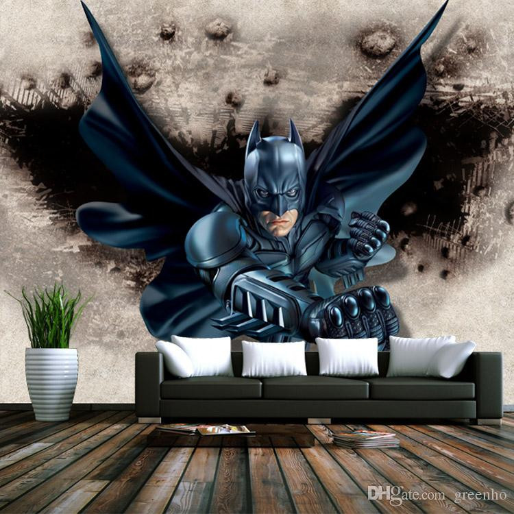Batman Bedroom Wallpaper
 3D Batman Wallpaper Custom Wallpaper Super Hero Wall