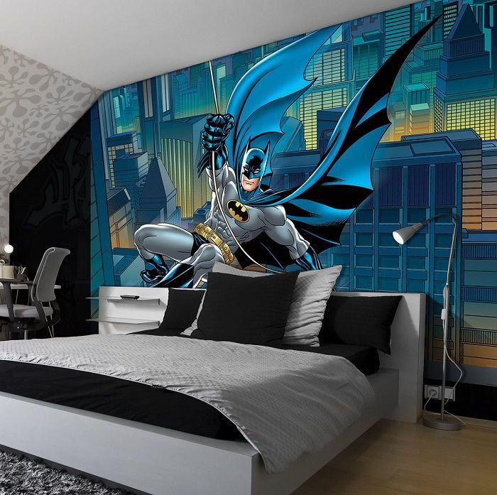 Batman Bedroom Wallpaper
 Giant size wallpaper mural for girl s and boy s room