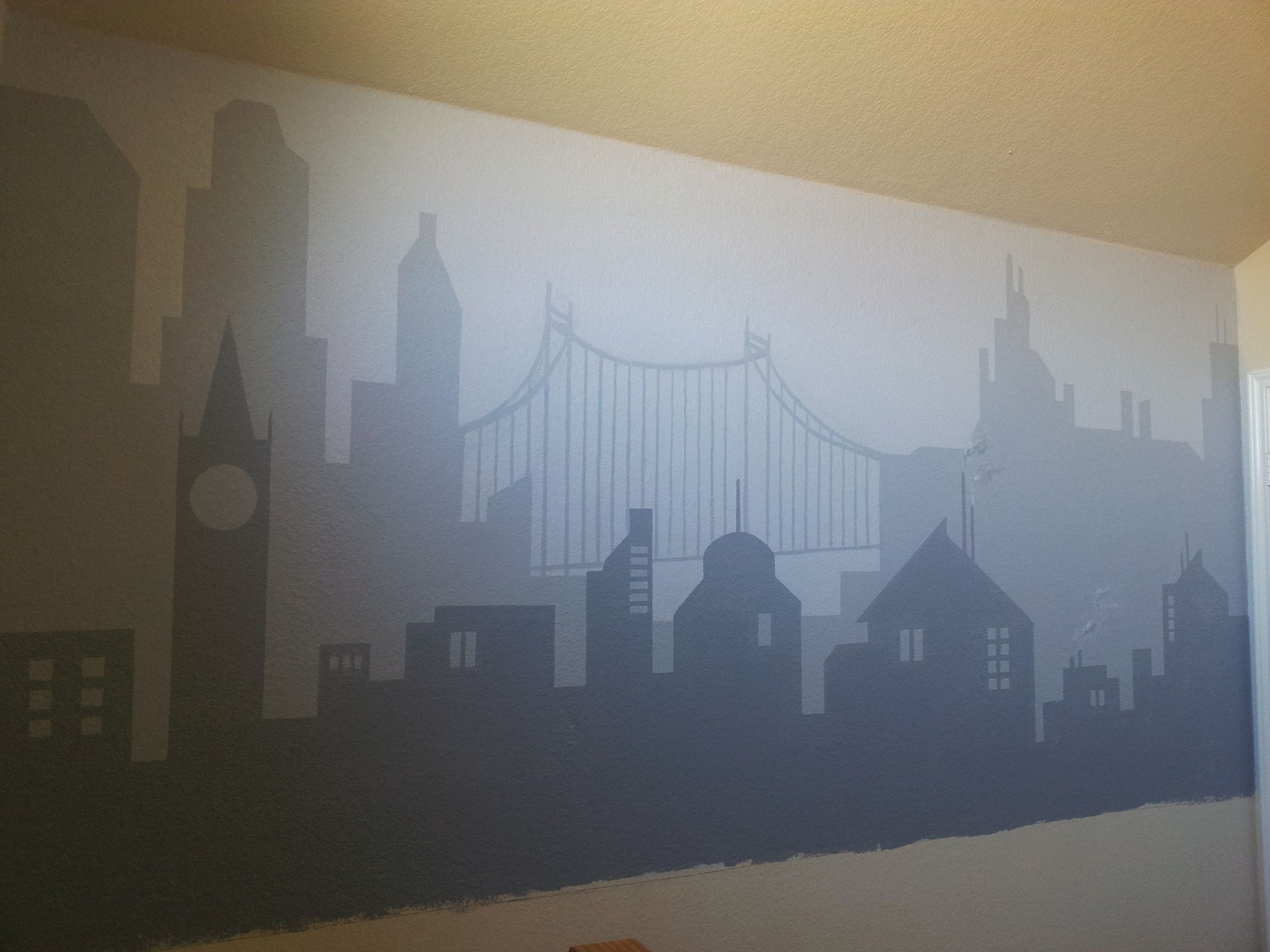 Batman Bedroom Wallpaper
 Gotham City Kids Mural