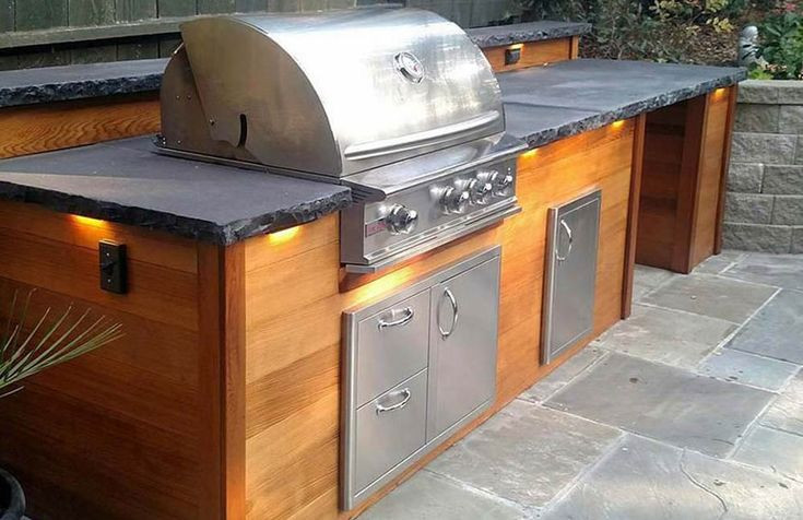 Bbq Guys Outdoor Kitchen
 Cedar outdoor kitchen Napa Valley Outdoor Kitchen Designs