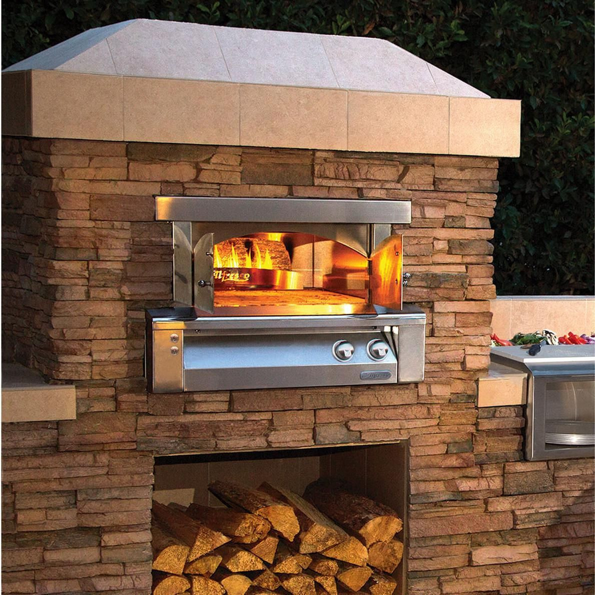 Bbq Guys Outdoor Kitchen
 Alfresco 30" Built In Propane Outdoor Pizza Oven Plus