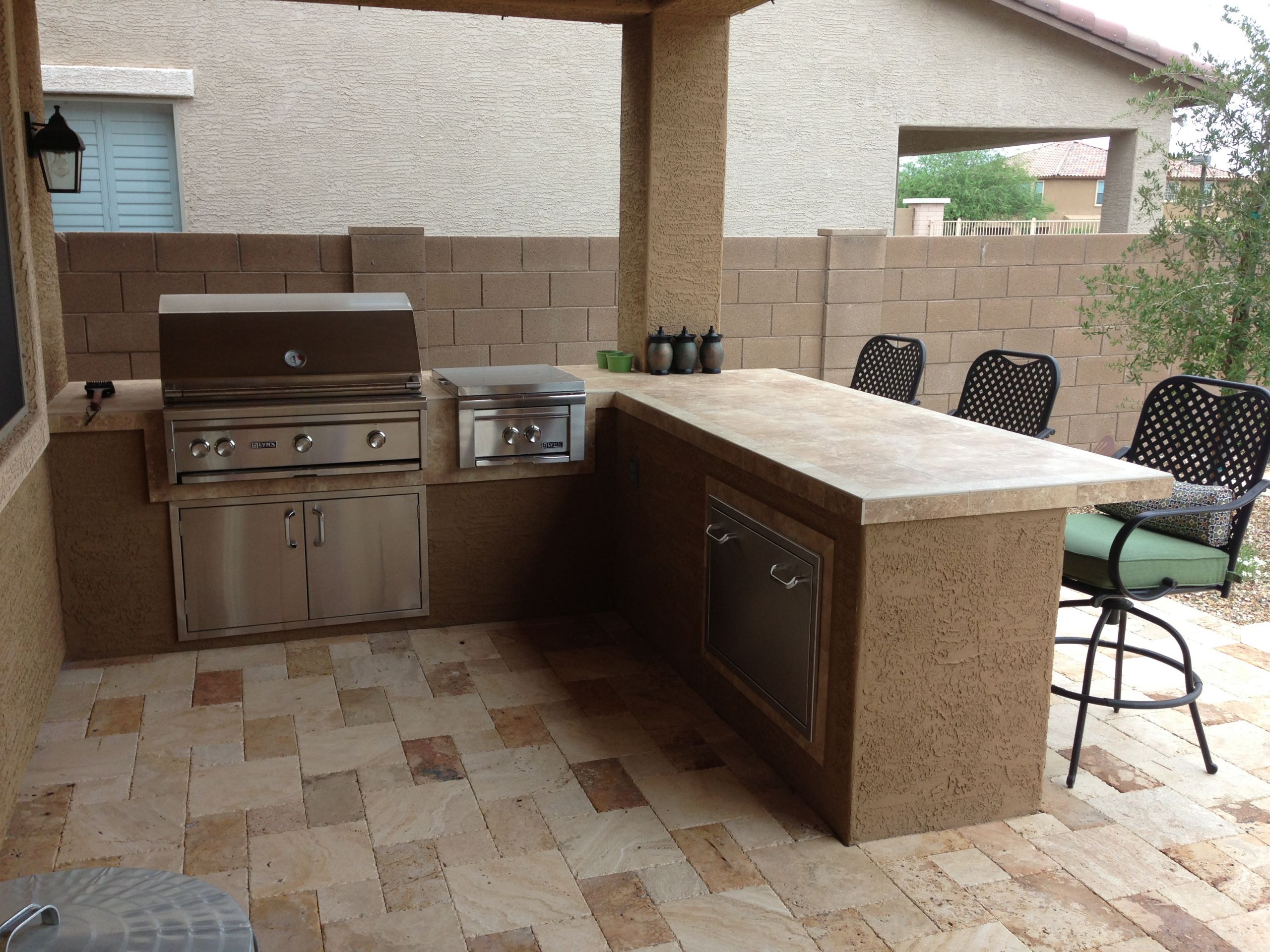 Bbq Outdoor Kitchen
 An Arizona Outdoor Living Space to Enjoy this Season