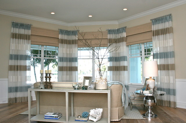Beach Curtains For Living Room
 Living room Beach Style Living Room Denver by