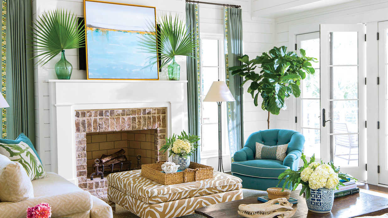 Beach Living Room Decor
 Beach Living Room Decorating Ideas Southern Living