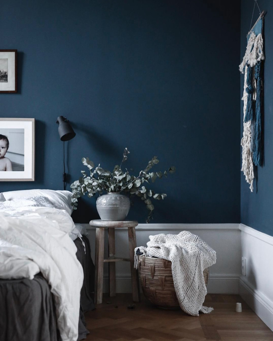Bedroom Blue Walls
 Perfectly Dreamy Moody Blue Bedrooms Idle Hands Awake