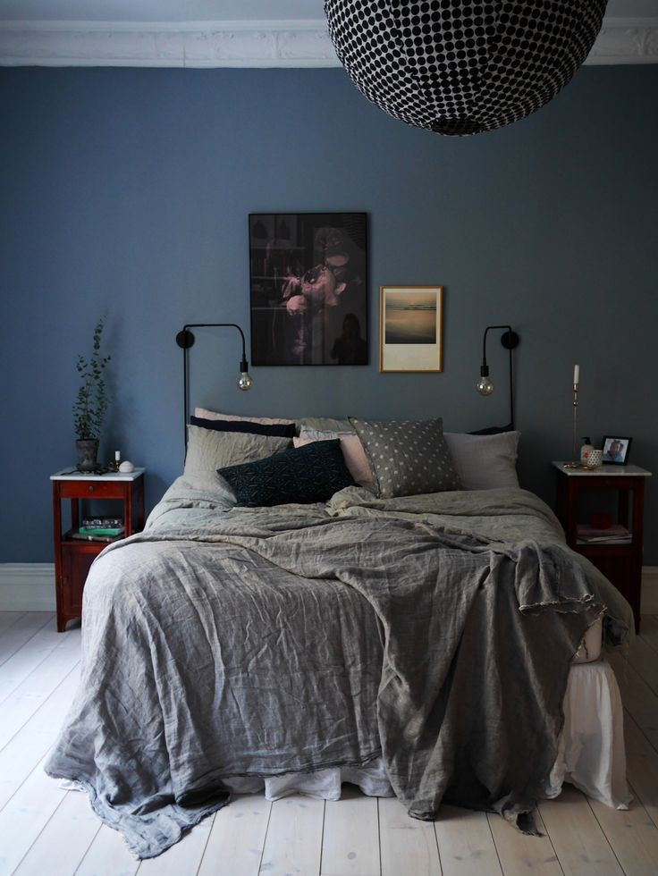 Bedroom Blue Walls
 20 Beautiful Blue And Gray Bedroom Designs