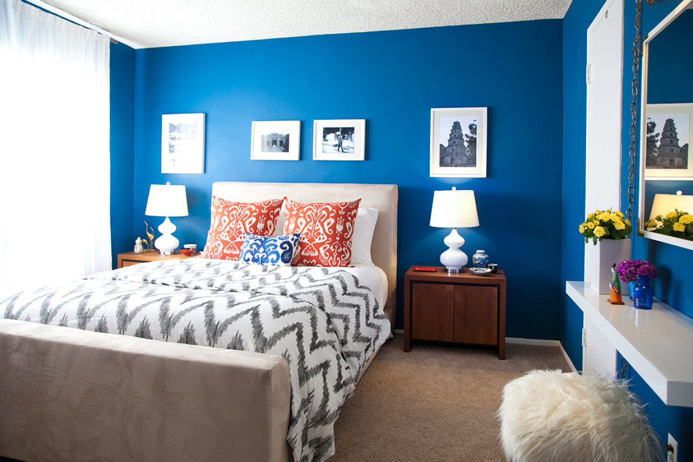 Bedroom Blue Walls Luxury Moody Interior Breathtaking Bedrooms In Shades Of Blue