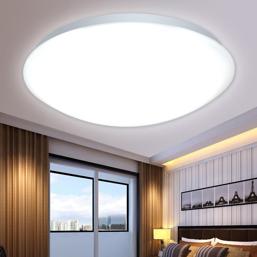 Bedroom Ceiling Light Fixture
 New LED Flush Mounted Ceiling Light Fixtures Living