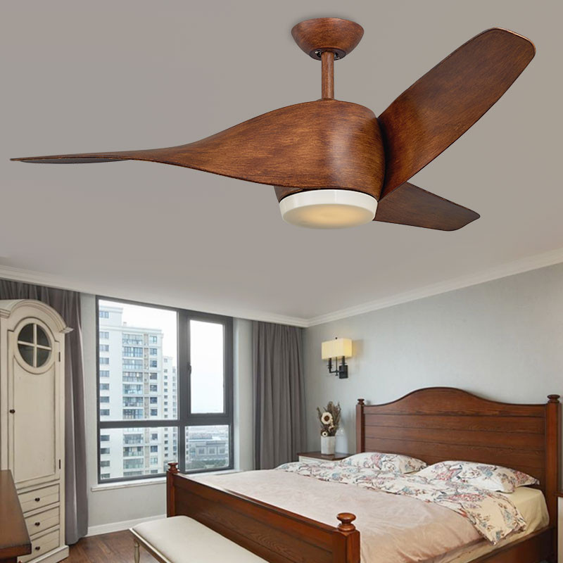 Bedroom Fan Lights
 Brown Vintage Ceiling Fan With Lights Remote Control