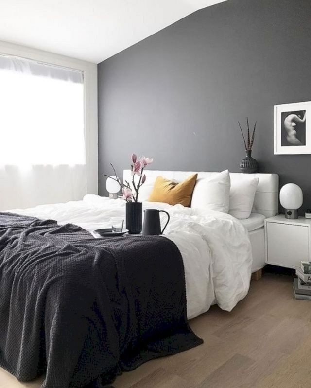 Bedroom Gray Walls
 20 Awesome Grey Wall Bedroom Color Idea For Elegant Room