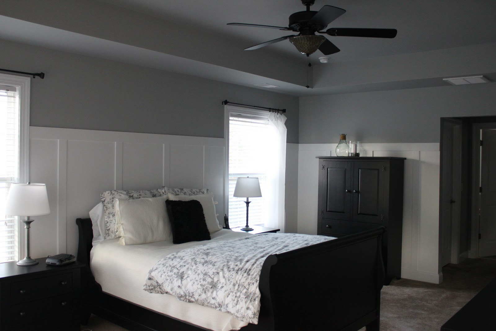 Bedroom Gray Walls
 Cents able Spaces Master Bedroom