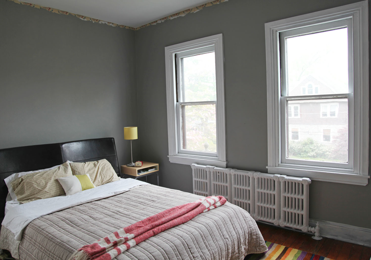 Bedroom Gray Walls
 Master Bedroom New Gray Wall Color & White Trim