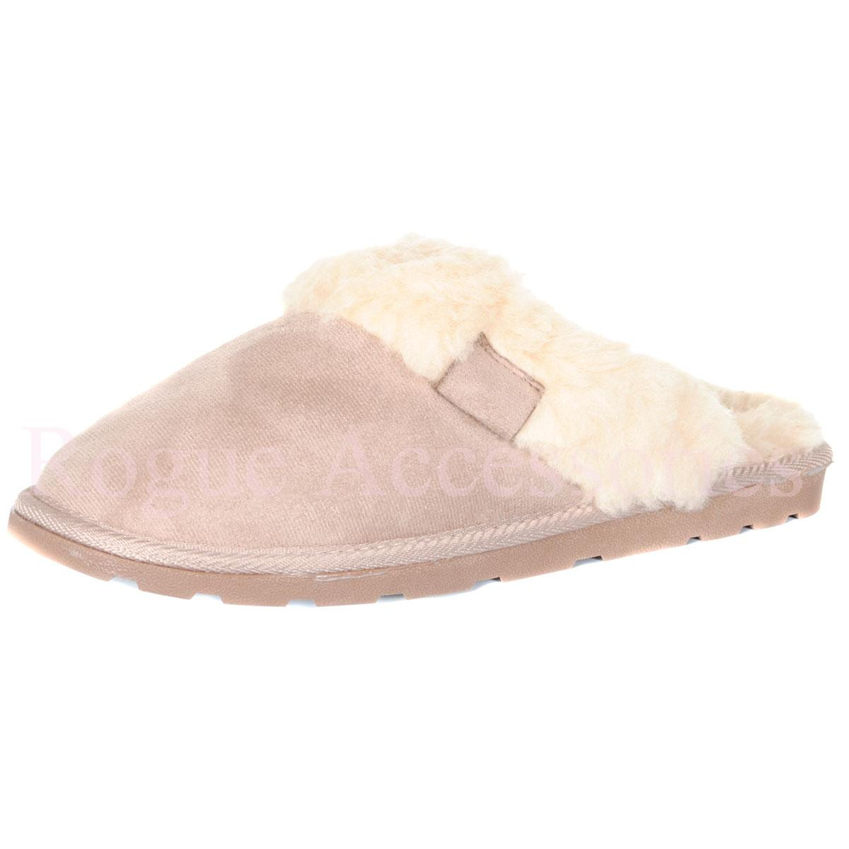 Bedroom Shoes For Womens
 La s Fur Lined Slip Mule Slippers Bedroom House Shoes