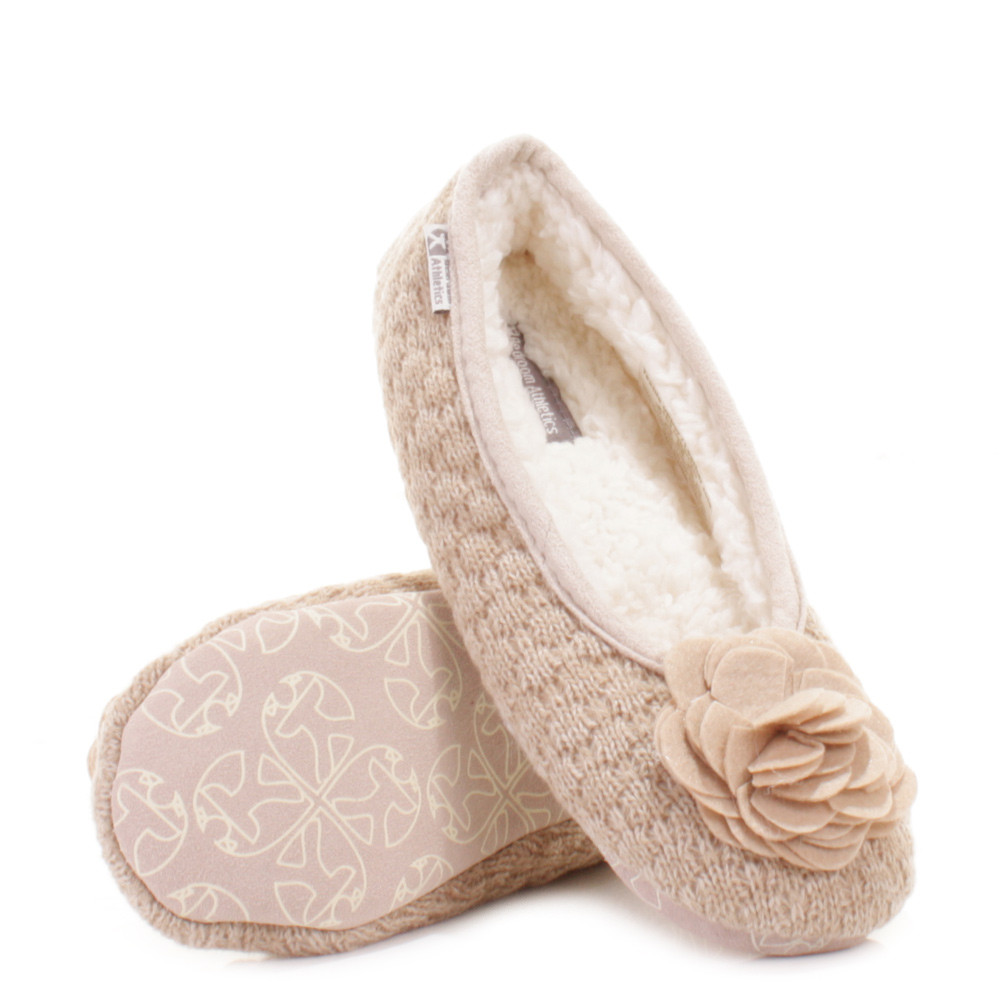 Bedroom Shoes Womens Luxury Womens Bedroom athletics Charlize Natural Fleece Knit