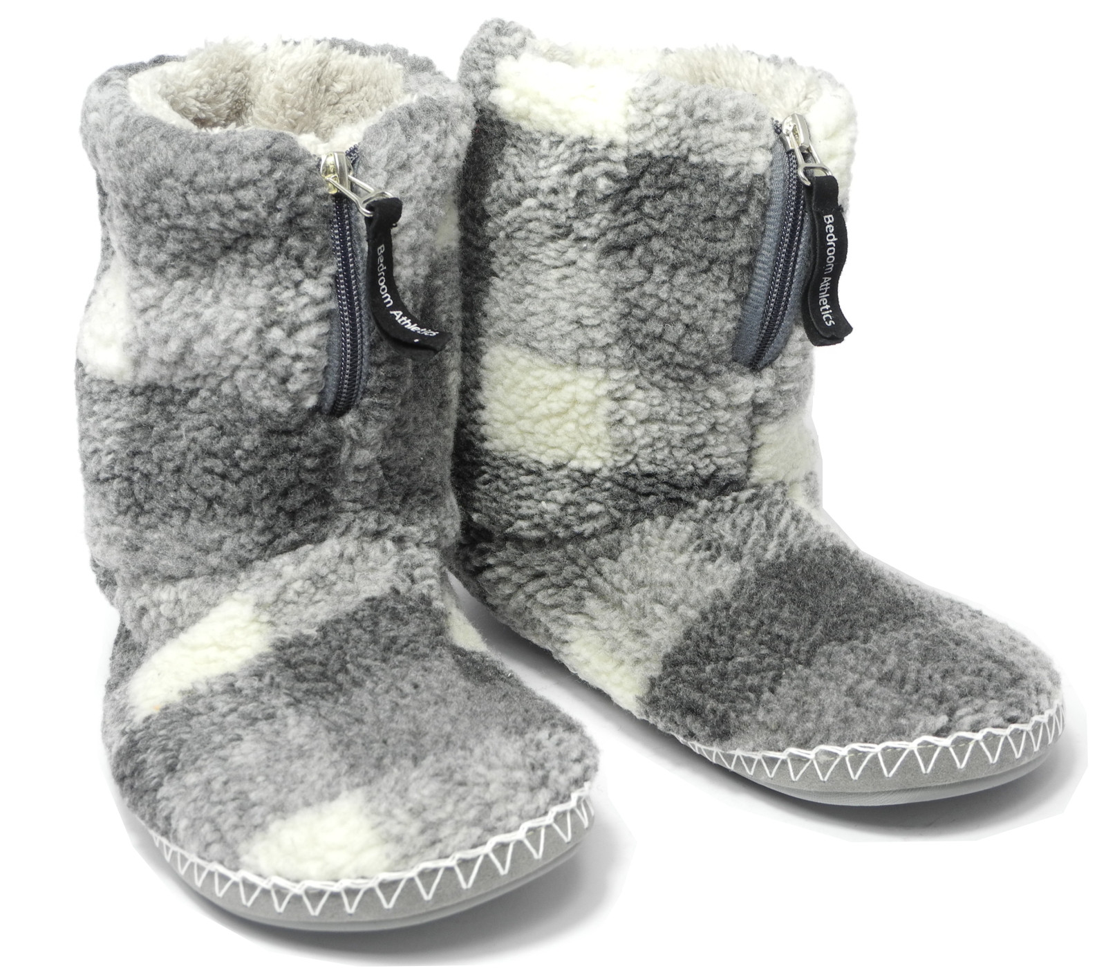 Bedroom Slippers Mens
 Mens Bedroom Athletics Sherpa Fleece Warm Fur Zipped Boots