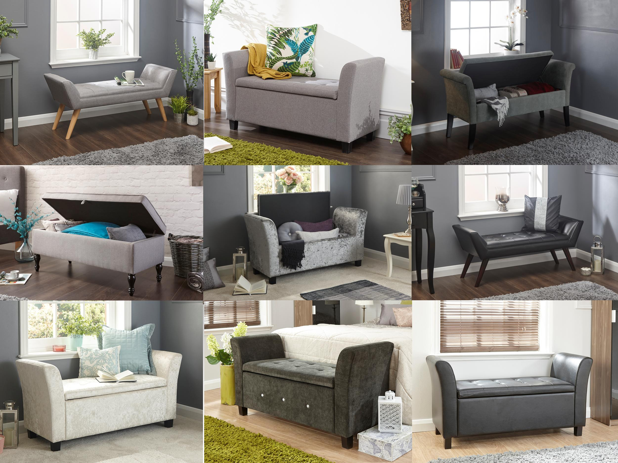 Bedroom Storage Bench Seat
 Window Seat Benches with Storage Bedroom Ottoman Bench