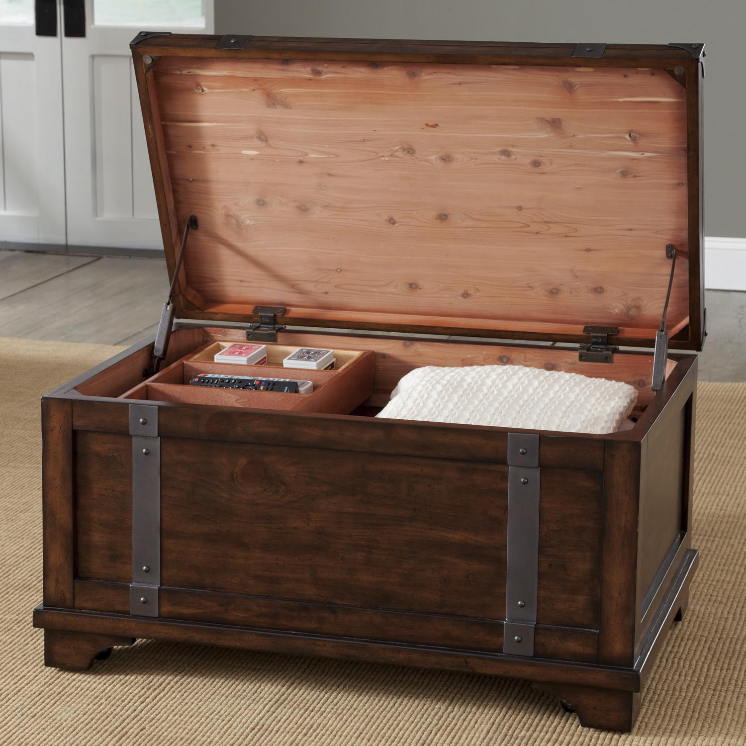 Bedroom Storage Trunk
 Liberty Furniture Aspen Skies 316 OT1010 Industrial Casual