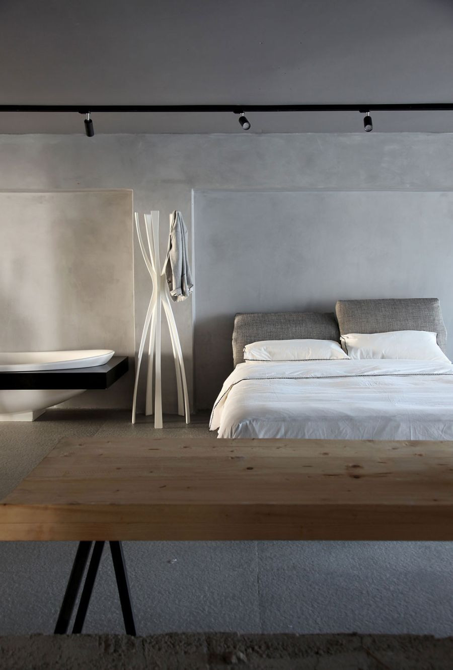 Bedroom Track Lighting
 Stunning Greek Loft Doubles As A Dazzling Design Studio