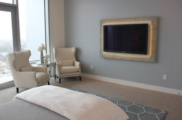 Bedroom Tv Wall Mount
 Beautiful interiors featuring wall mounted TVs