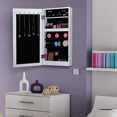 Bedroom Wall Organizer
 Lifewit Mirrored Jewelry Cabinet Wall Door Mounted