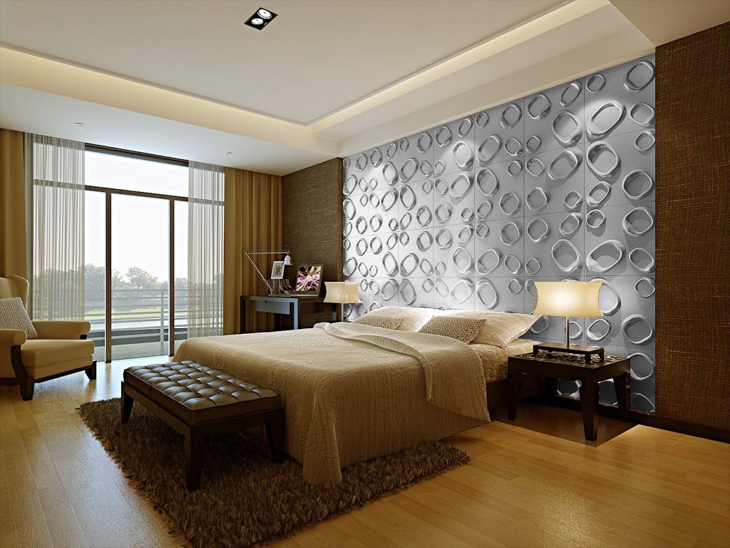 Bedroom Wall Panels
 Awesome 3D decorative wall panels with LED lights