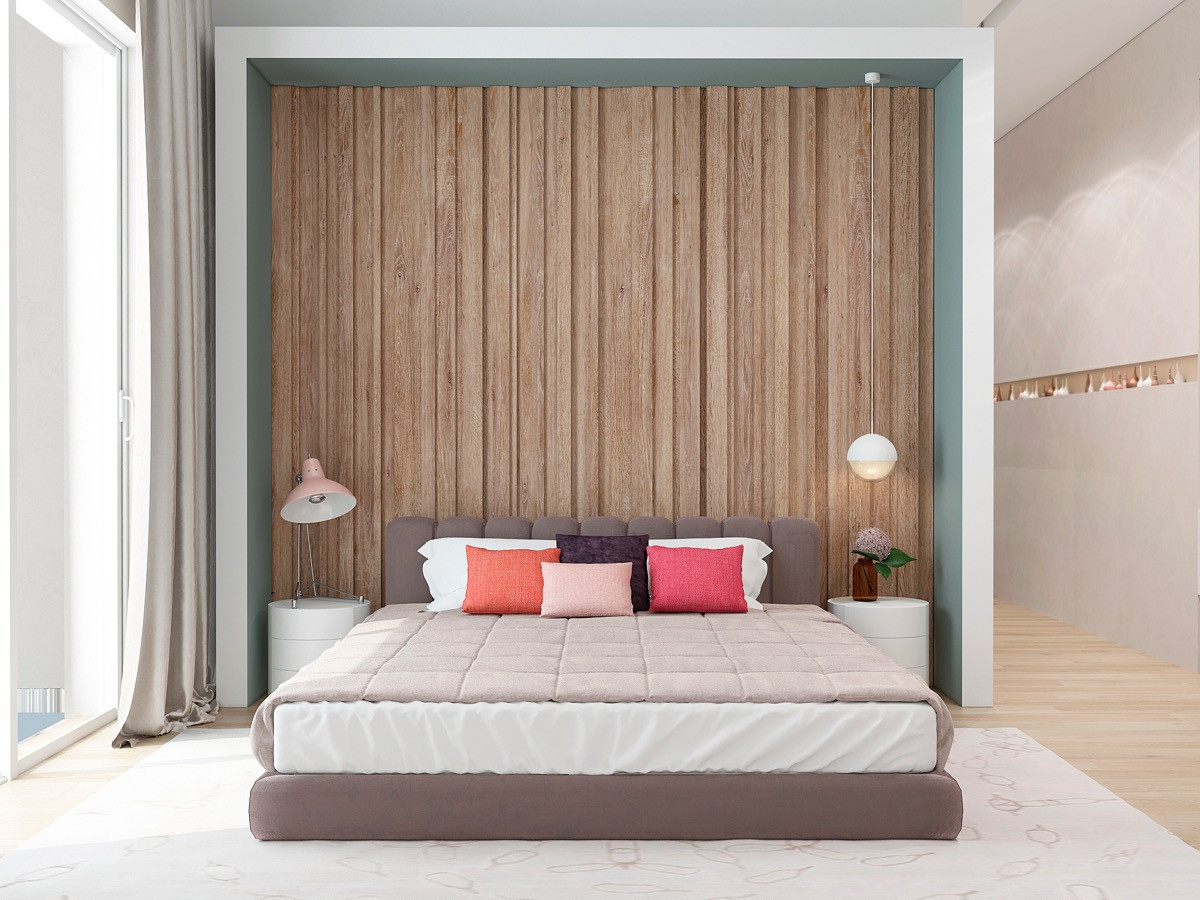 Bedroom Wall Panels
 Wooden Wall Designs 30 Striking Bedrooms That Use The