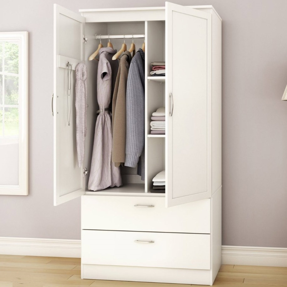 Bedroom Wardrobe Cabinet
 White Armoire Bedroom Clothes Storage Wardrobe Cabinet
