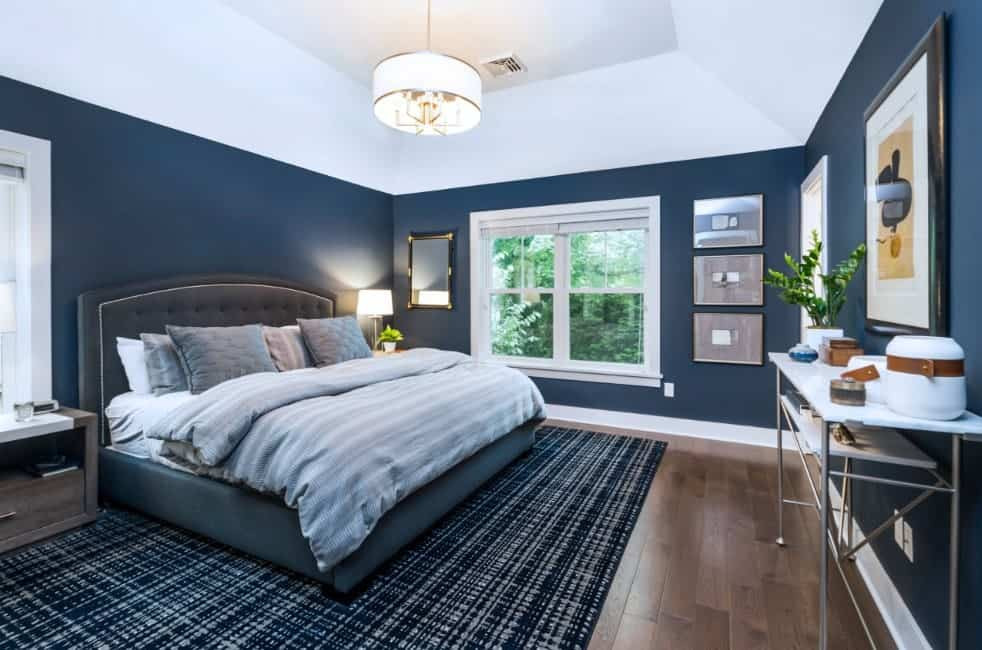 Bedroom With Blue Walls
 50 Blue Master Bedroom Ideas s