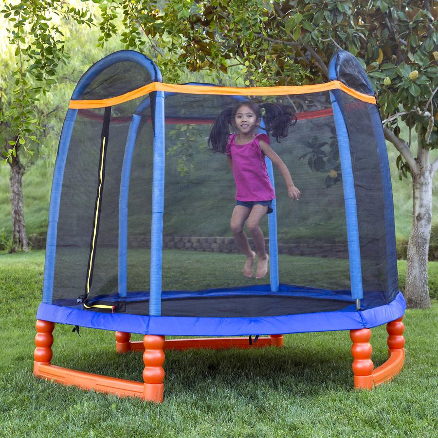 Best Indoor Trampoline For Kids
 7ft Kids Indoor Outdoor Mini Trampoline w Safety Net